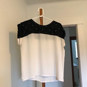 🇨🇦MADE IN MONTREAL EVE GRAVEL SHEER FLOWY TOP XS